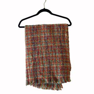 Renee’s NYC Multicolor Fringe Scarf Wrap NWT 100% Acrylic Accessory